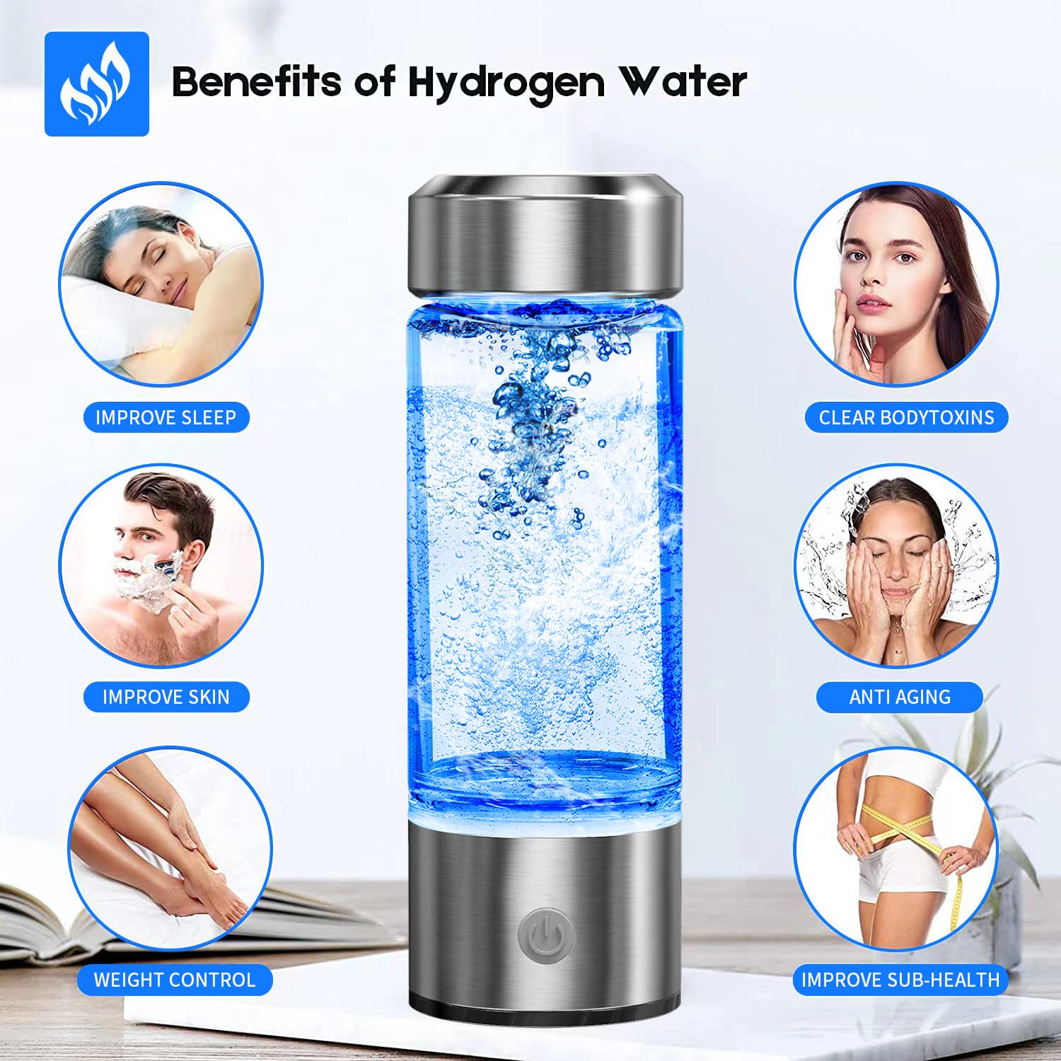 Hydrate24™ Hydrogen Water Bottle